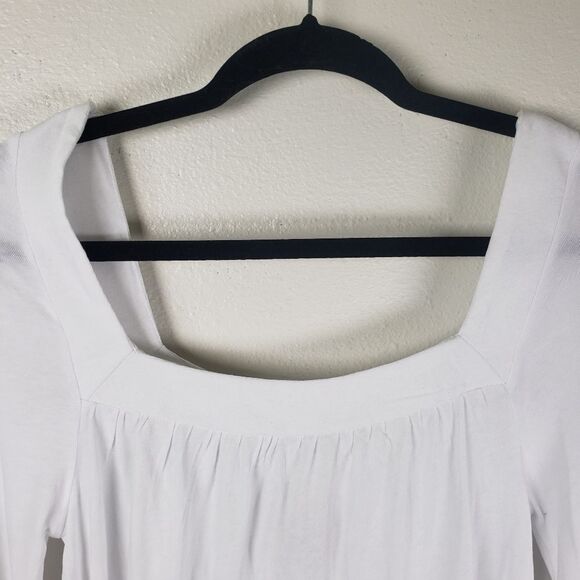 Chaser Women's White Cottagecore Square Neckline with Bell Sleeve Size Medium - Picture 8 of 10